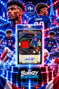 Kingsley Coman France Autograph Jersey Patch Card