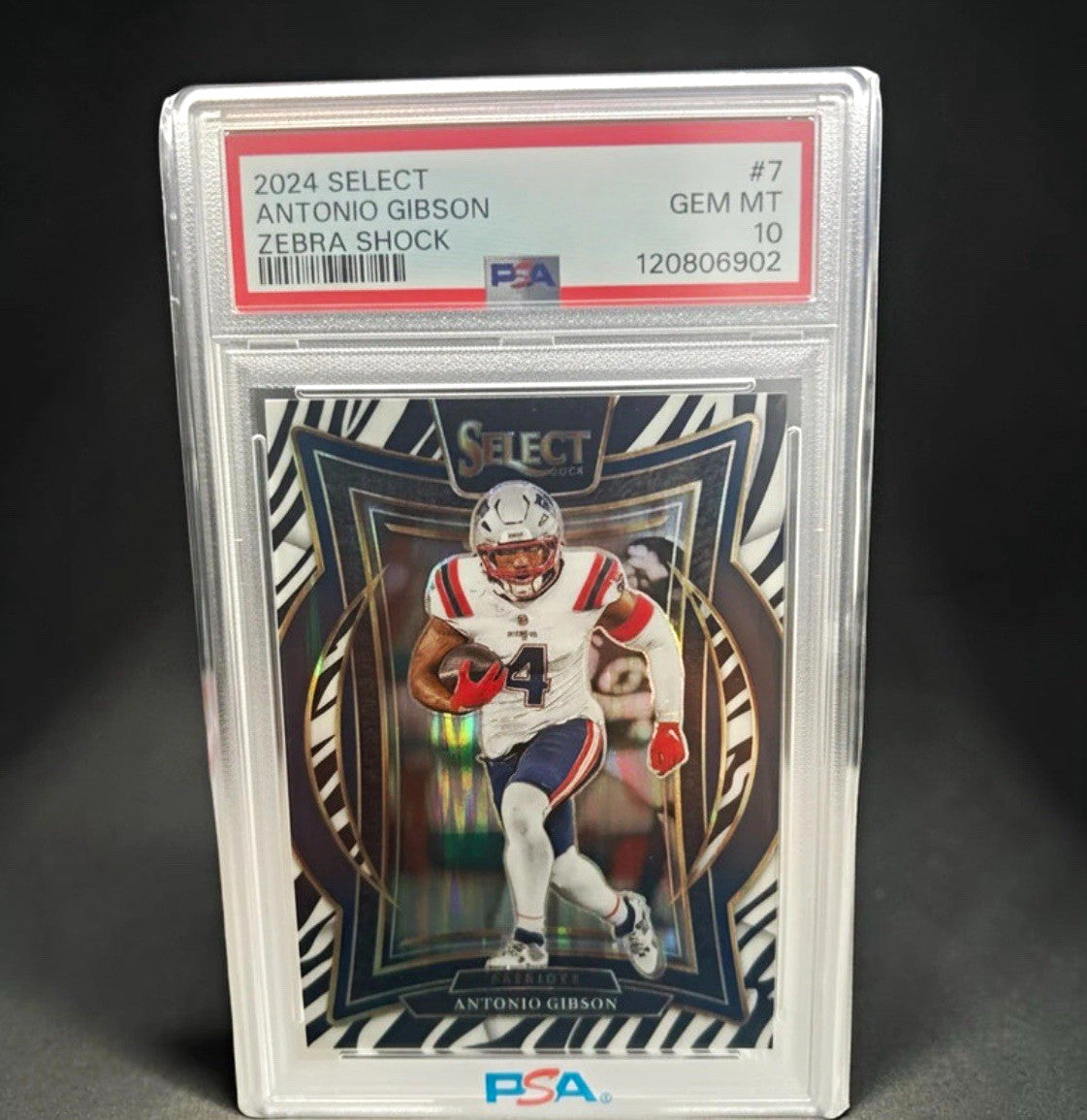 Antonio Gibson PSA 10 slab back