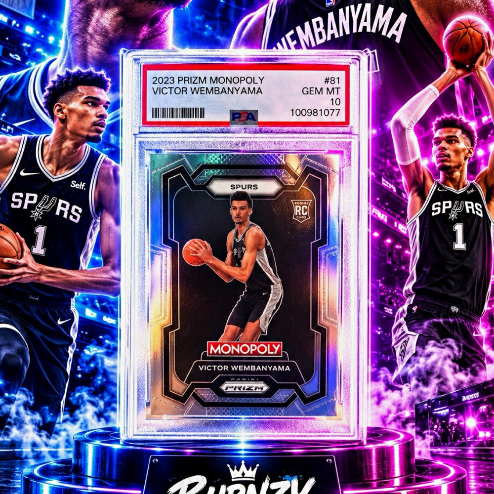 Victor Wembanyama Prizm Monopoly rookie PSA 10