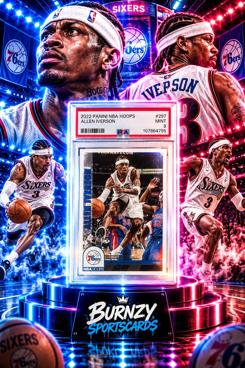 Allen Iverson 2022 Hoops PSA 9
