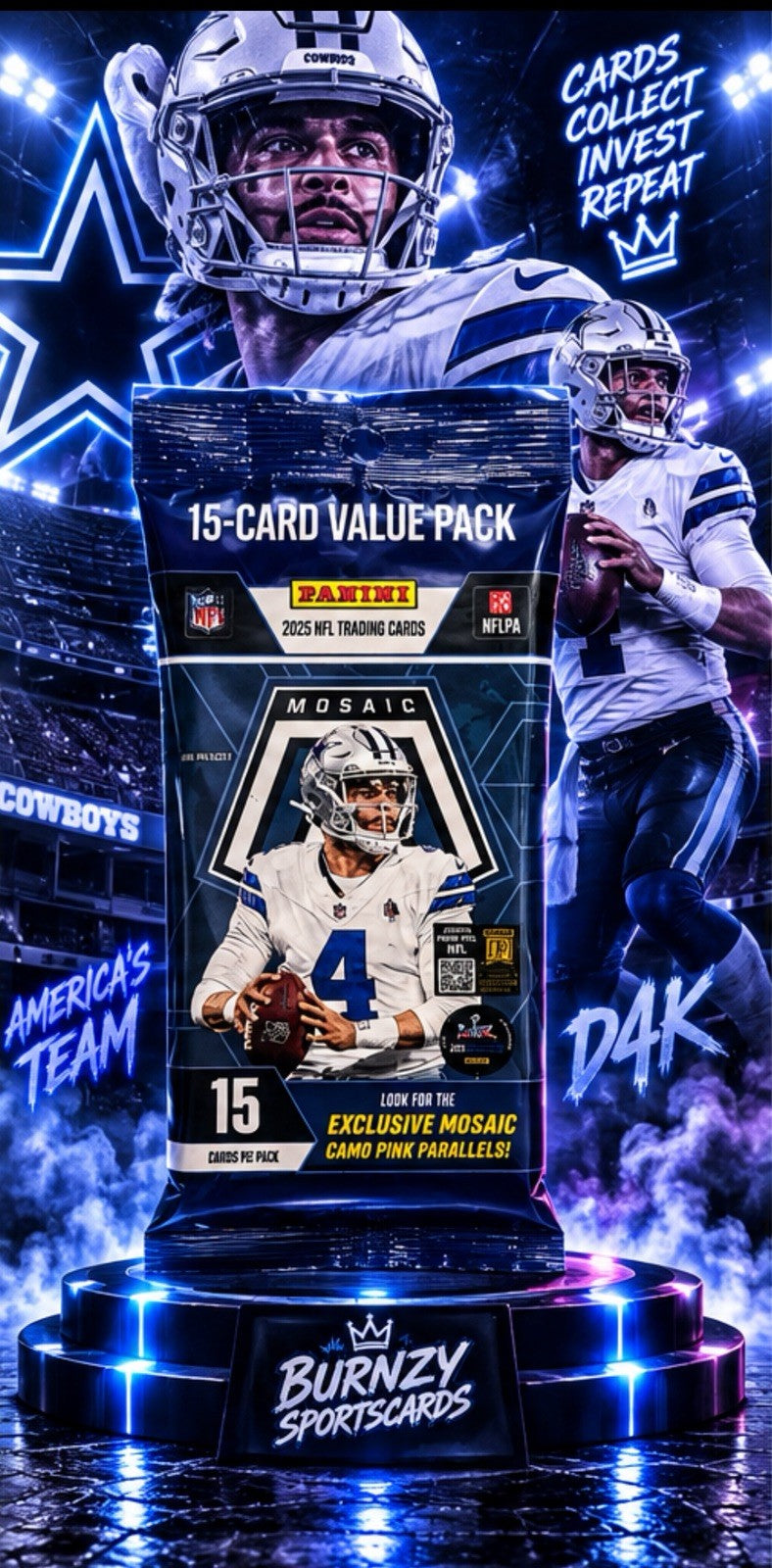 2025 Panini Mosaic NFL value pack