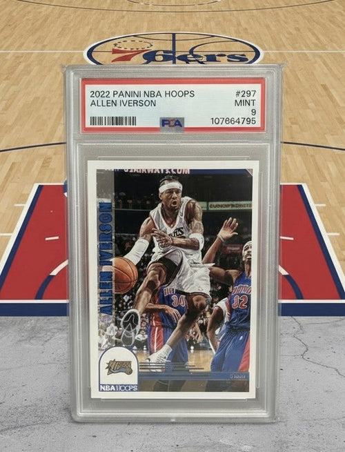Allen Iverson PSA 9 slab back